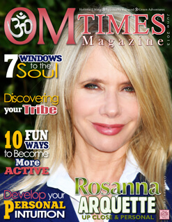OMTimes June C 2013 Edition cover with Rosanna Arquette