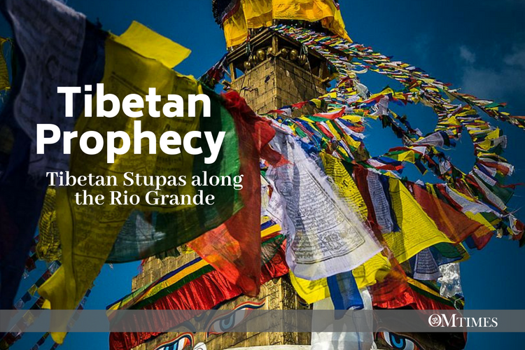 Tibetan Stupas along the Rio Grande