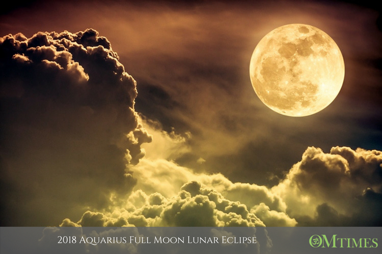 2018 Aquarius Full Moon Lunar Eclipse OMTimes