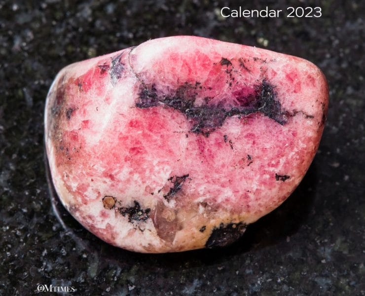 Gemstone Advent Calendar Day 23 - Rhodonite