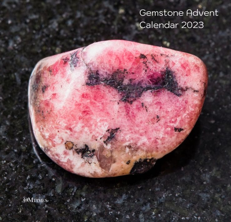 Gemstone Advent Calendar Day 23 - Rhodonite